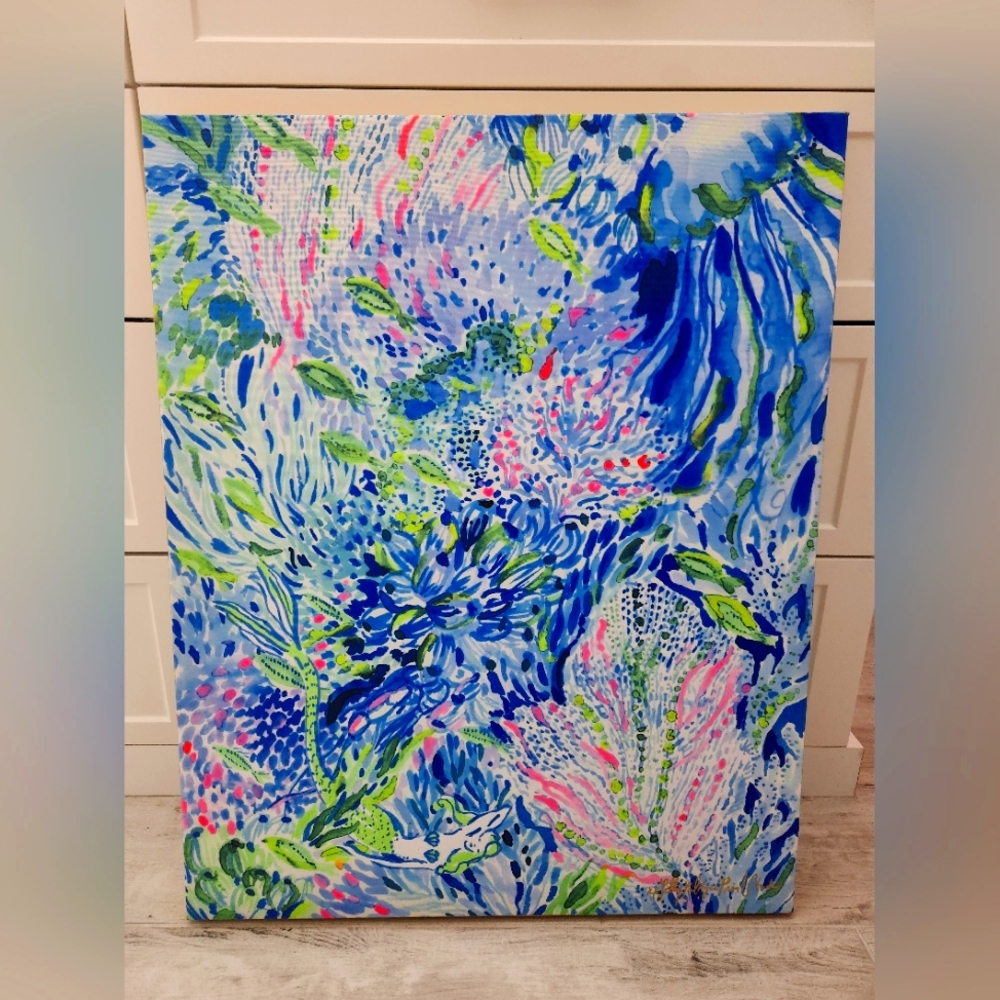Lilly Pulitzer Mermaid Canvas Wall Art